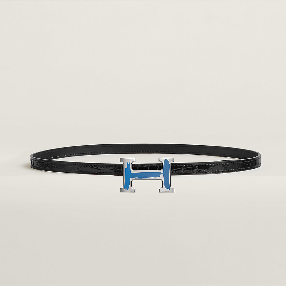 Brush belt buckle & Leather strap 13 mm | Hermès USA