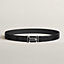 View: , Brush belt buckle & Leather strap 32 mm