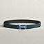 Brush belt buckle & Reversible leather strap 32 mm, view 2 of 2