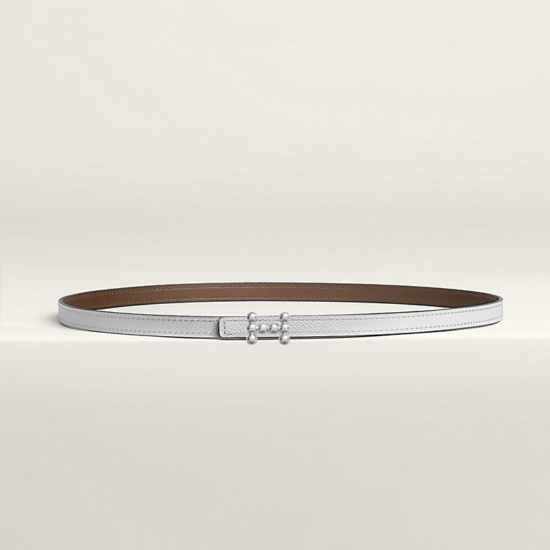 Bubble belt buckle & Reversible leather strap 13 mm