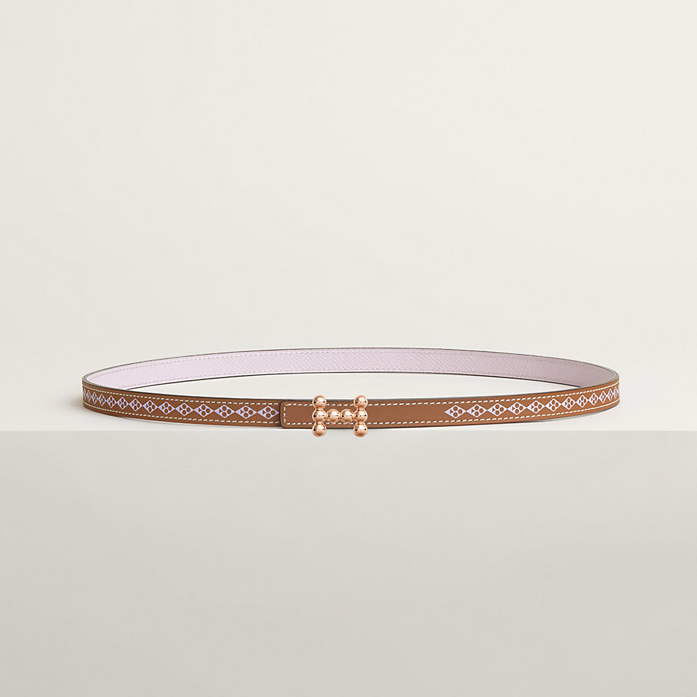 Bubble belt buckle & Trefle leather strap 13 mm | Hermès UK