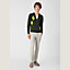 Buttoned cardigan with hemstitched losanges, View: Worn, worn, view 1 of 3