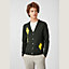 Buttoned cardigan with hemstitched losanges, View: Worn, worn, view 2 of 3