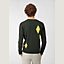 Buttoned cardigan with hemstitched losanges, View: Worn, worn, view 3 of 3