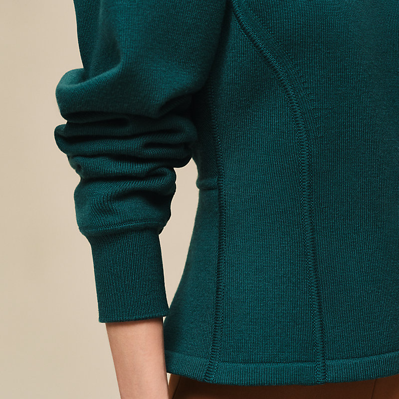 Buttoned sweater with "Ferronnerie" details