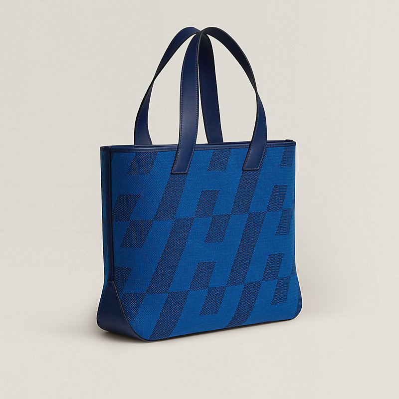 正規店買付【HERMES】Sac Cabas H en Biais 40 バッグ Hermes Ecru/Gold Toile Canvas and Leather Cabas H En Biais