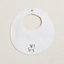 Cabriole round bib, View: Worn, worn, view 1 of 3
