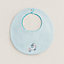 Cabriole round bib, View: Worn, worn, view 1 of 3