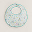 Cabriole round bib, View: Worn, worn, view 2 of 3