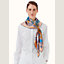 Cache-cache Fleuri scarf 90, View: Worn, worn, view 2 of 2