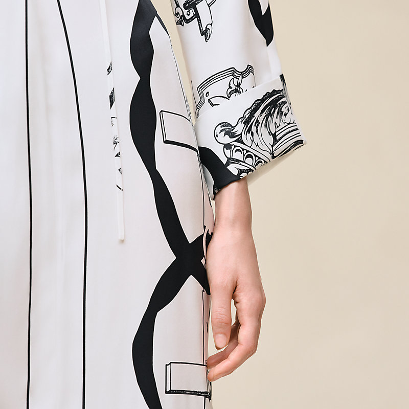 Caftan imprimé «&nbsp;Ferronnerie Remix&nbsp;»