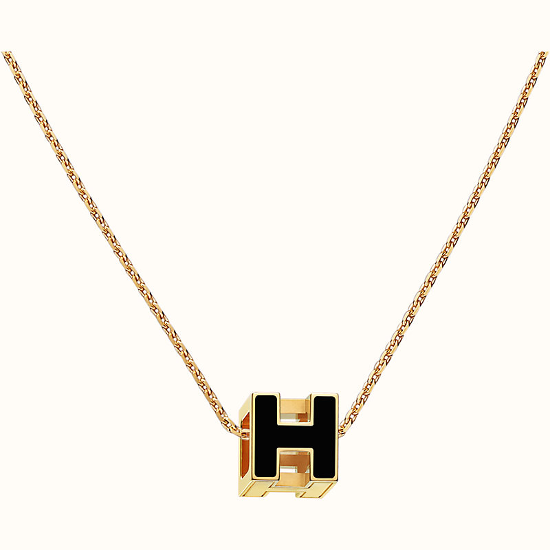 hermes necklace h pendant