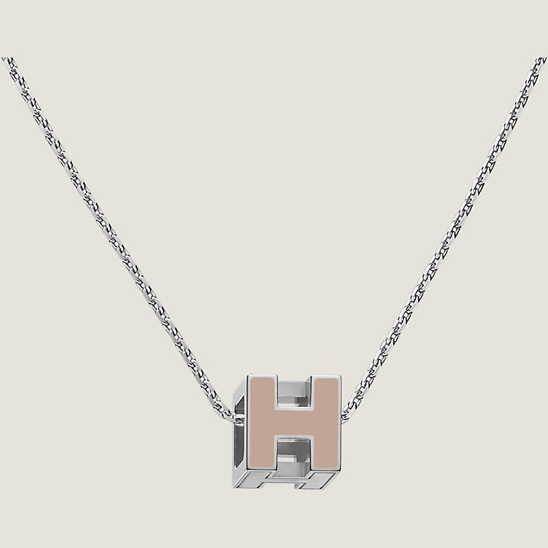 HERMES エルメス　CAGE D ' H カージュ・ド・H ペンダント Hermes Cage d'H Pendant Necklace w/ Box – OLIVER'S