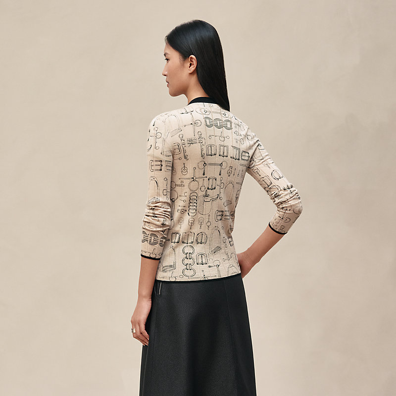 "Cahier du Colporteur" buttoned cardigan