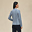 "Cahier du Colporteur" zipped twillaine cardigan, View: Worn, worn, view 3 of 5