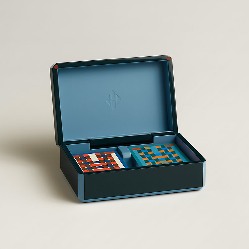 Caixa para jogo de cartas de Poker Facettes H Tissage, Exibir: , visualizar 3 de 5