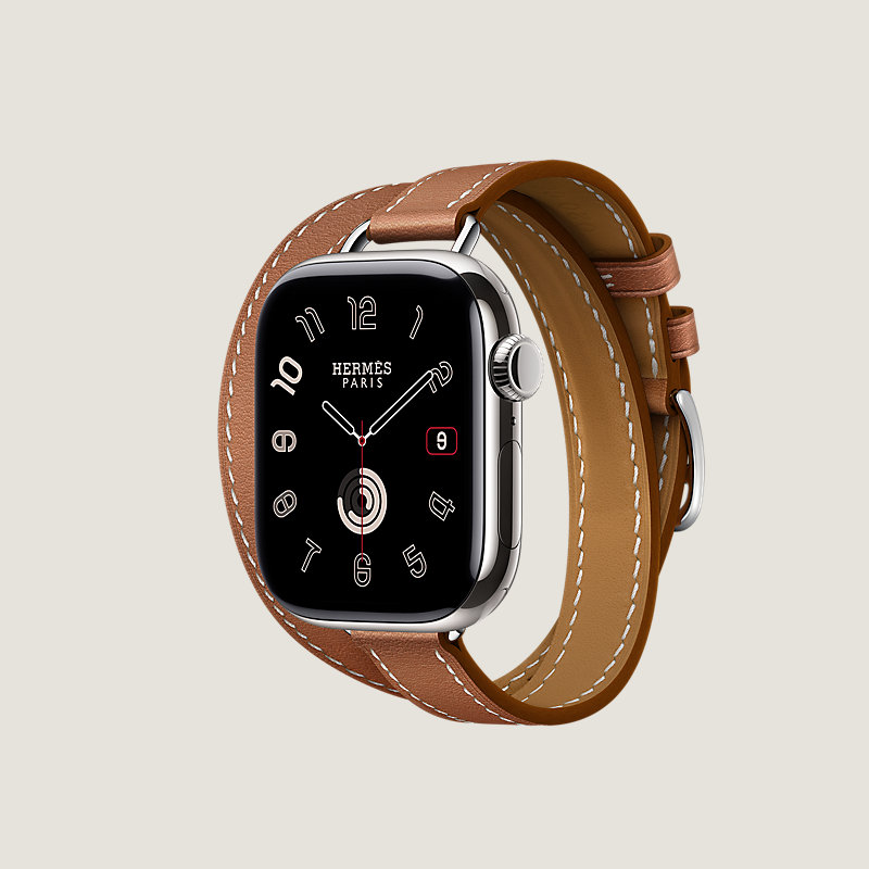 Caja Series 10 & Correa Apple Watch Hermès Double Tour 42 mm Attelage