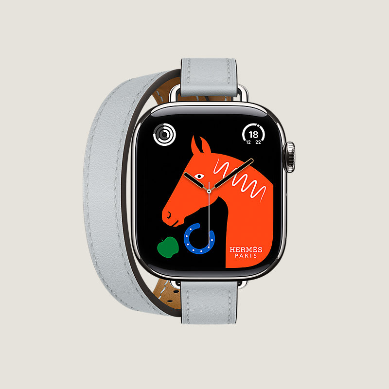 Caja Series 10 & Correa Apple Watch Hermès Double Tour 42 mm Attelage