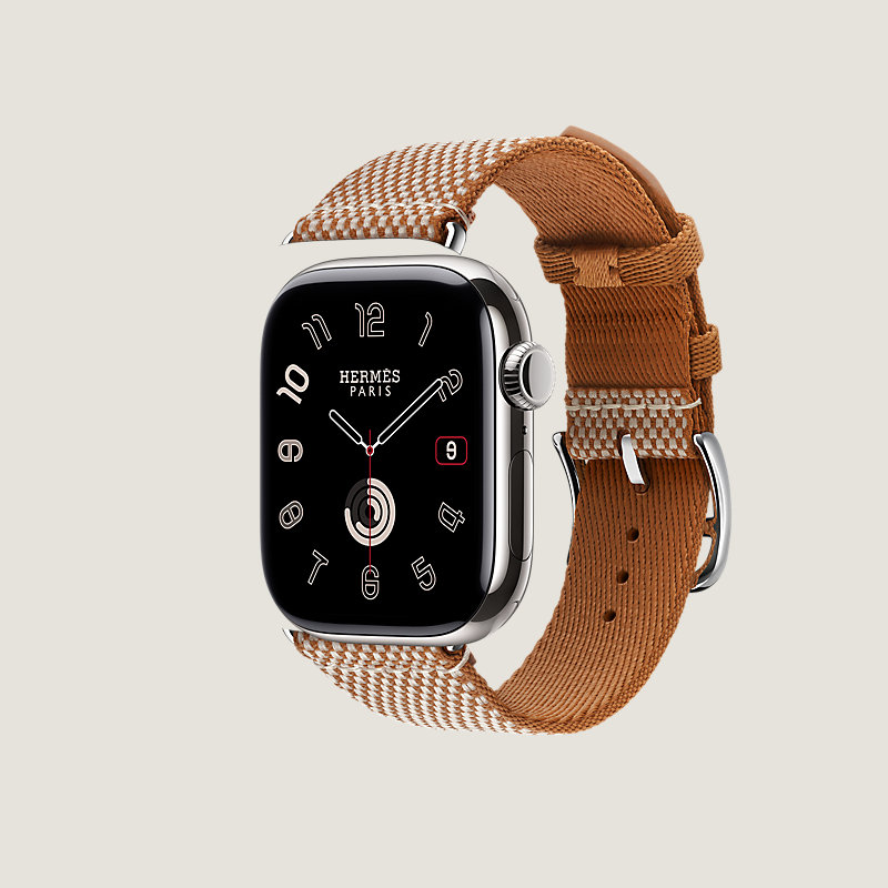 Caja Series 10 & Correa Apple Watch Hermès Single Tour 42 mm Toile H