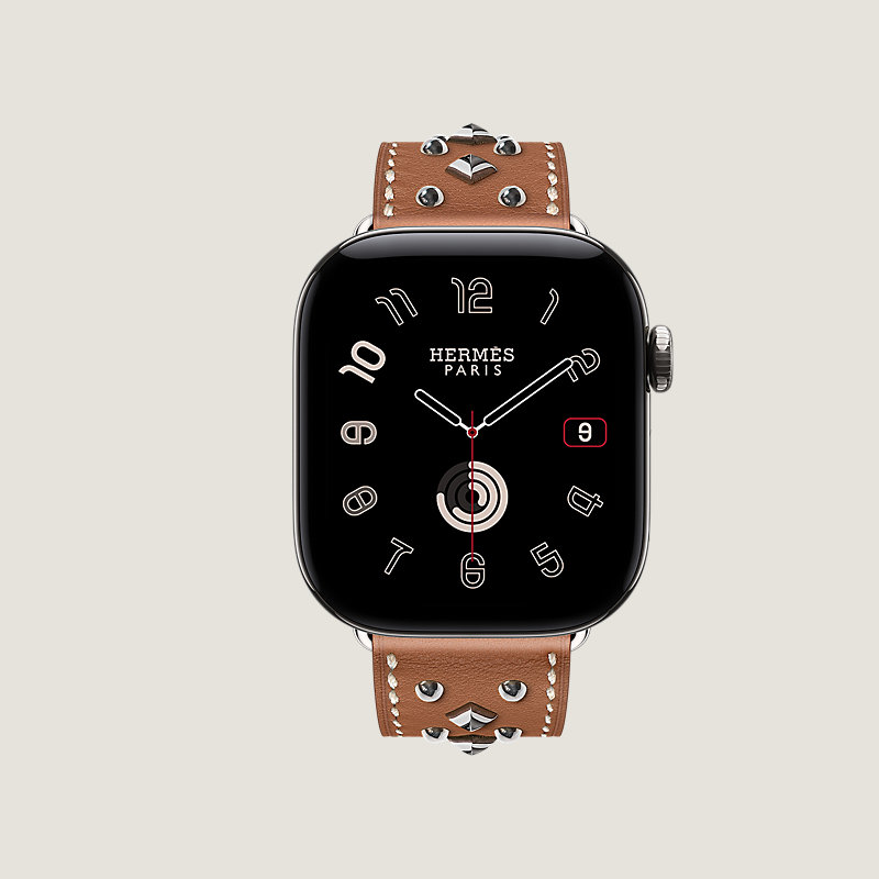 Caja Series&nbsp;12 & Correa Apple Watch Hermès Single Tour 42&nbsp;mm Clou Médor Rock, Vista: vista de frente, vista 1 de 3