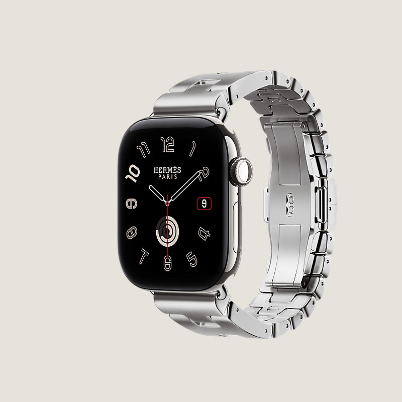Caja Series&nbsp;12 & Correa Apple Watch Hermès Single Tour 42&nbsp;mm Grand H, Vista: vista lateral, vista 3 de 3