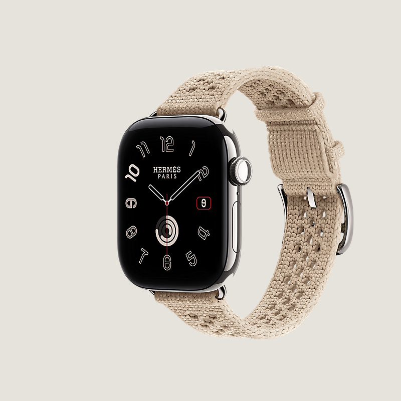 Caja Series&nbsp;12 & Correa Apple Watch Hermès Single Tour 42&nbsp;mm Néo Tricot, Vista: vista lateral, vista 3 de 3