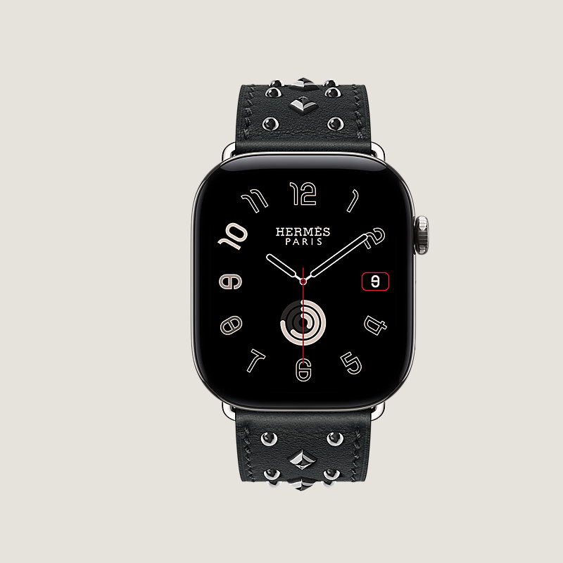 Caja Series&nbsp;12 & Correa Apple Watch Hermès Single Tour 46&nbsp;mm Clou Médor Rock, Vista: vista de frente, vista 1 de 3