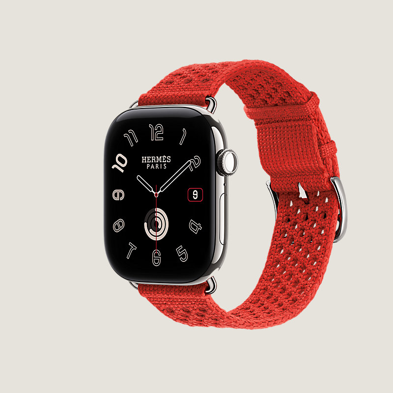 Caja Series&nbsp;12 & Correa Apple Watch Hermès Single Tour 46&nbsp;mm Néo Tricot, Vista: vista lateral, vista 3 de 3