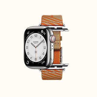 Caja Series 7 \u0026 Correa Apple Watch Hermès Single Tour 41 mm Jumping | Hermès  España