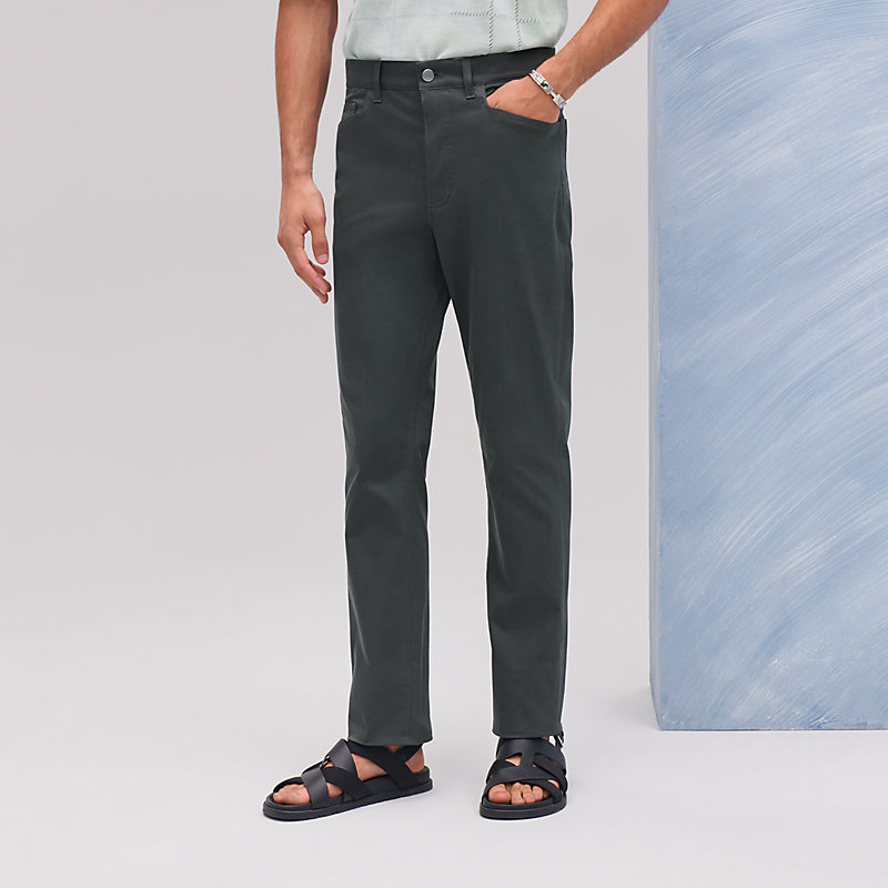 Calça jeans de corte reto