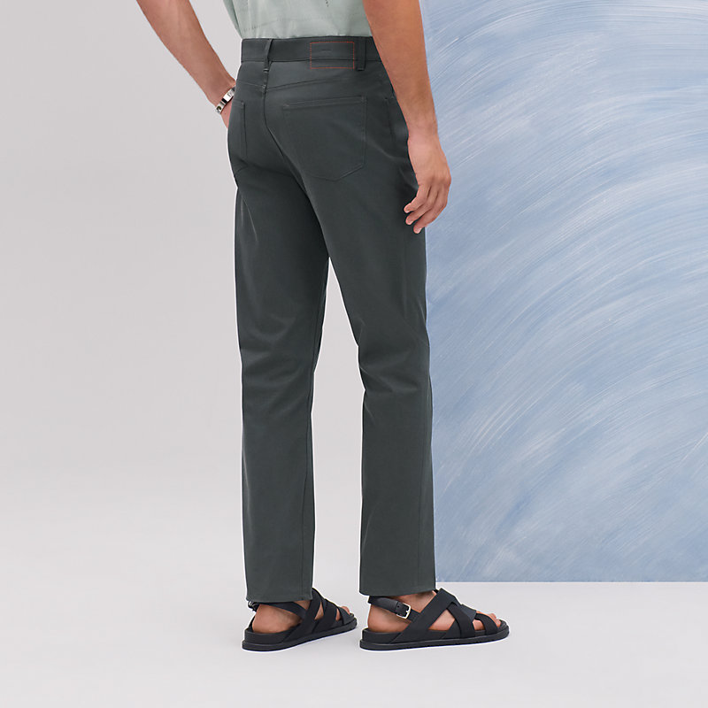 Calça jeans de corte reto