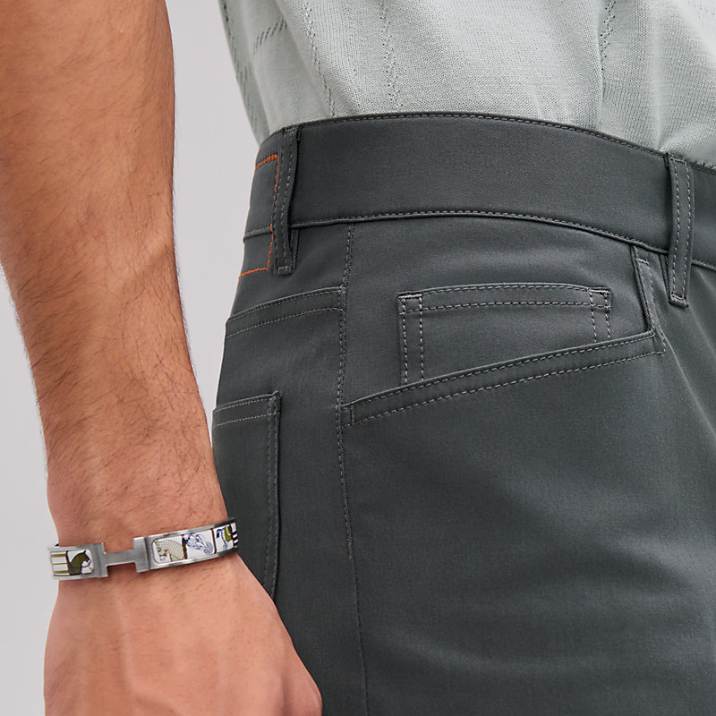 Calça jeans de corte reto