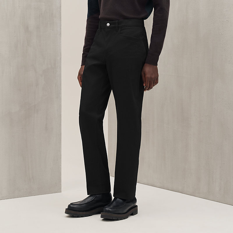 Calça jeans de corte reto