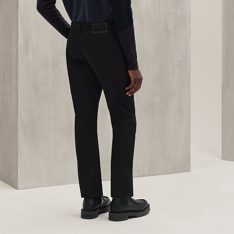 Calça jeans de corte reto