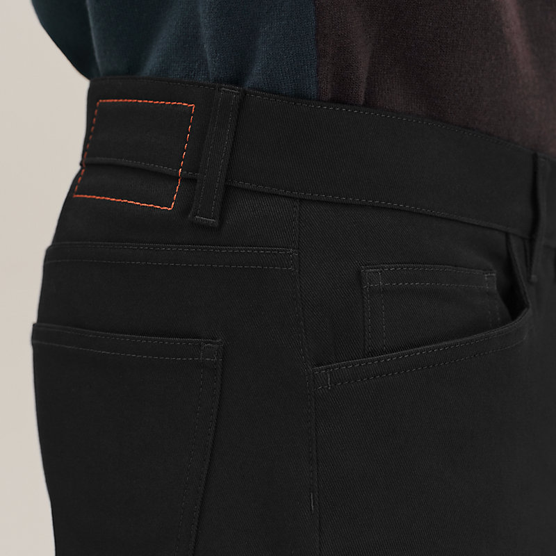 Calça jeans de corte reto
