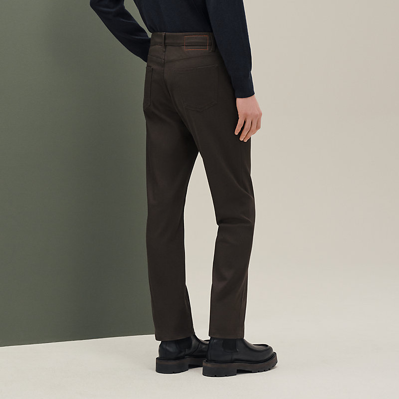 Calça jeans de corte reto