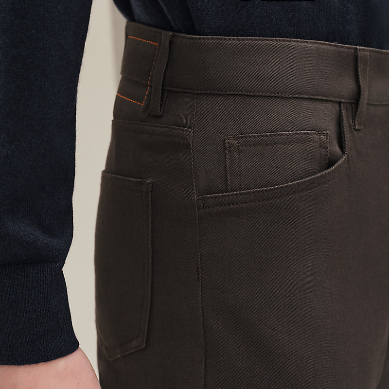 Calça jeans de corte reto