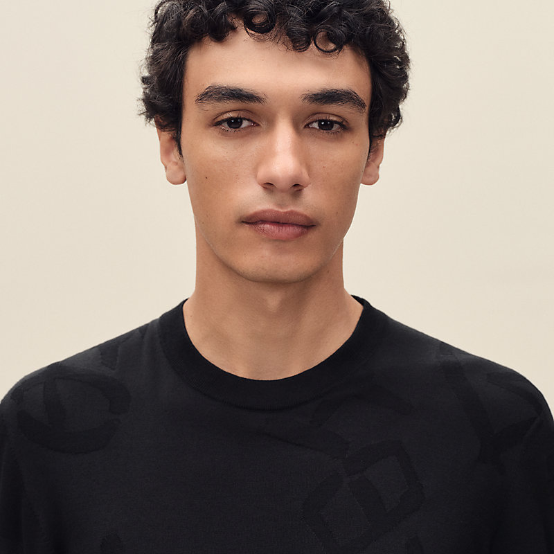 "Calligraphie Equestre" crewneck sweater