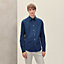 "Calligraphie Equestre Jacquard" fitted shirt with Louis collar, View: Worn, worn, view 2 of 6
