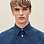 "Calligraphie Equestre Jacquard" fitted shirt with Louis collar, View: Worn, worn, view 4 of 6