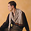 Calligraphie Equestre scarf 140, View: Worn, worn, view 2 of 3