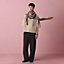 Calligraphie Equestre scarf 140, View: Worn, worn, view 2 of 3