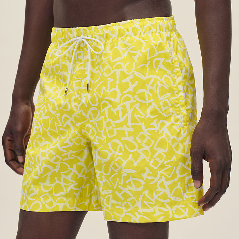 "Calligraphie Equestre" swim trunks
