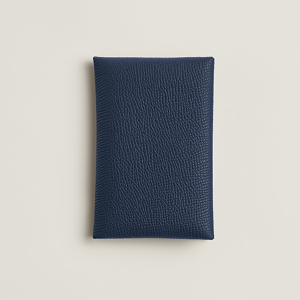 Calvi card holder - Purple | Hermès USA Calvi card holder - Purple | Hermès USA