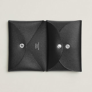 【シンプル×上品】HERMES Calvi Duoコンパクトカードホルダー Calvi Duo Compact card holder | Hermès Canada
