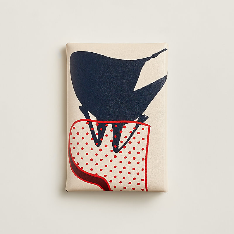 Calvi Duo Compact Card holder - White | Hermès Macau SAR