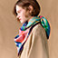 Camails a Carreaux scarf 90, View: Worn, worn, view 1 of 3