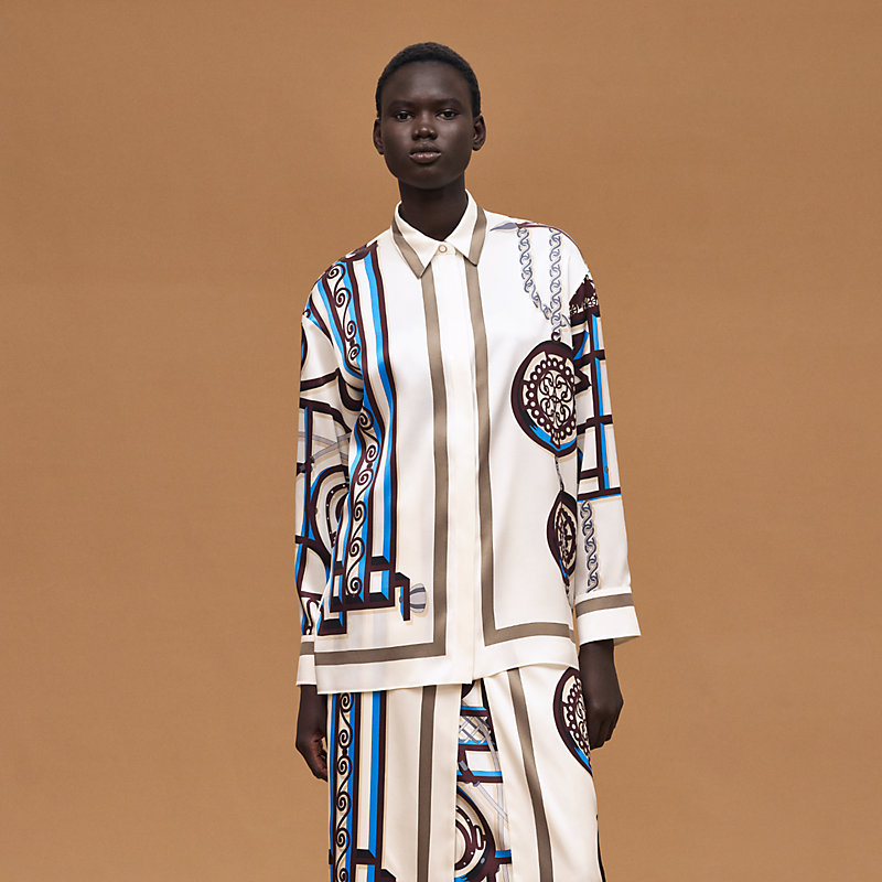 Camicia maschile stampa “L’Enseigne du Sellier”