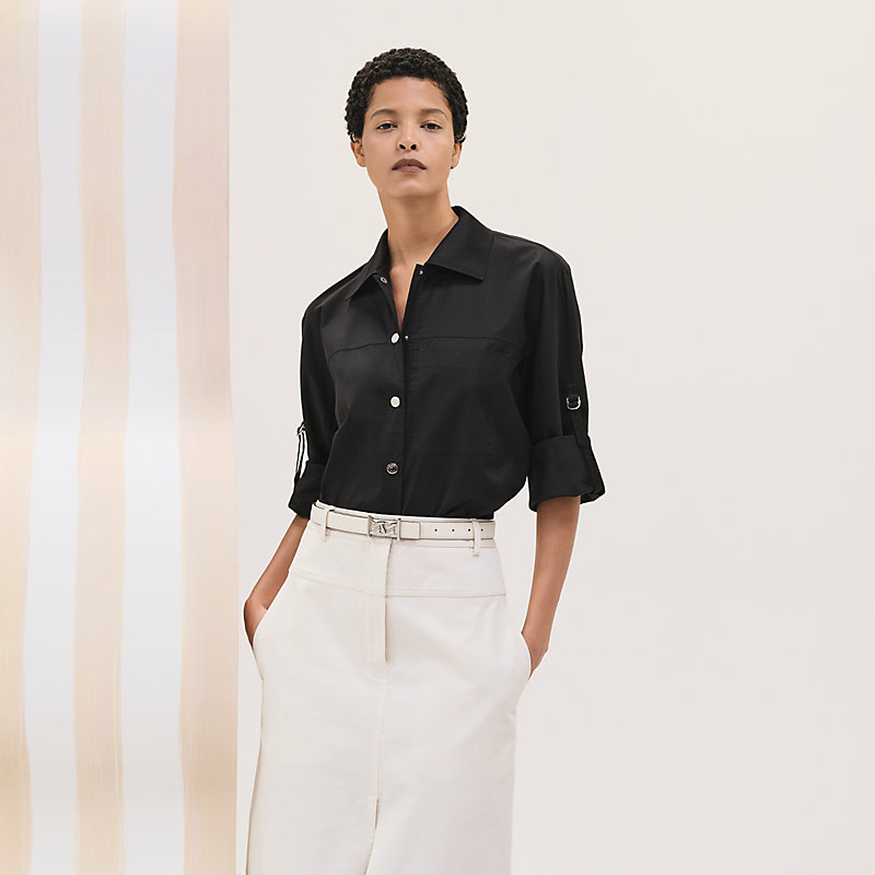 Camisa de inspiración utilitaria