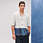 Camisa polo com mangas curtas "Rayures plongées" em cashmere, Exibir: Sendo usado, worn, visualizar 2 de 5